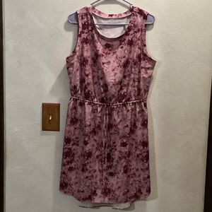 Meta Activewear Sleeveless Drawstring Elastic Waist Dress. Size Large.